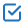Blue checkmark inside a square box icon.
