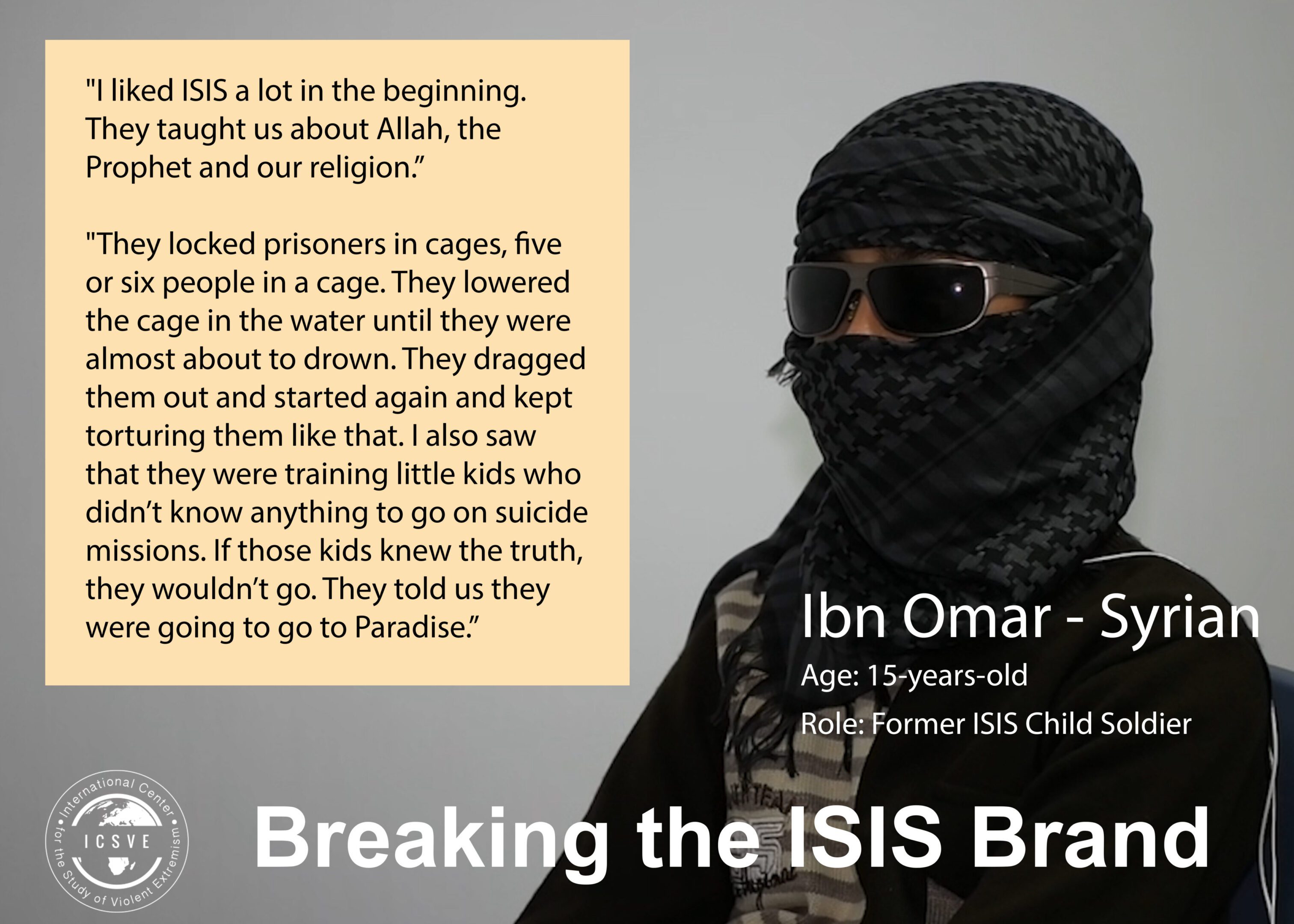 Ibn Omar's speech breaking the ISIS brand with faith and truth.