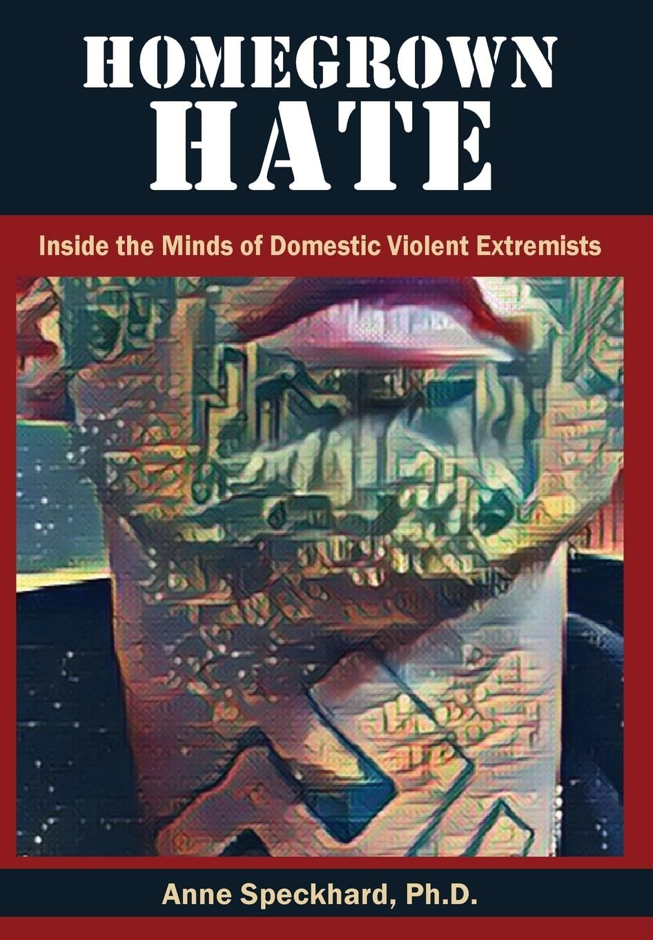 bjoq8g_1748549252 Abstract cover design with intense colors and bold text about domestic violent extremists.